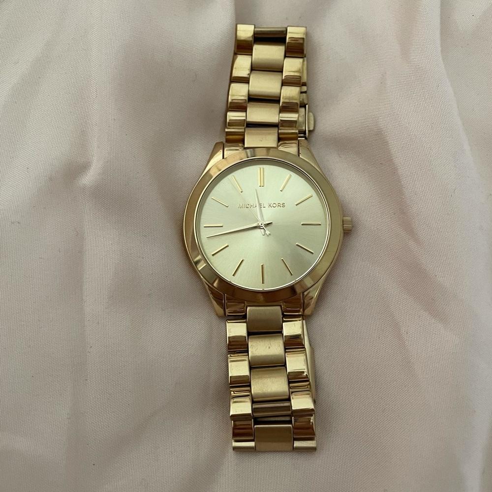 Michael Kors Runway GoldTone Stainless Steel Watch